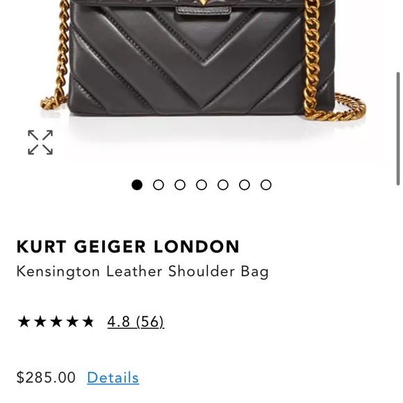 KURT GEIGER Kensington Crossbody Black Bag! - Picture 14 of 15